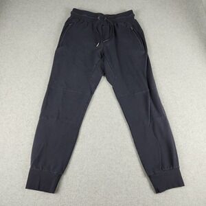 Caliville Joggers Sweatpants Men Large Navy Blue Cotton Stretch Drawstring Waist